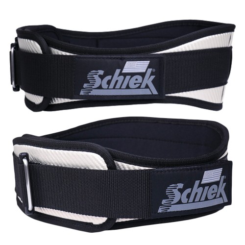 SCHIEK CF3004 카본 피버 리프팅 벨트 WHITE/BLACK