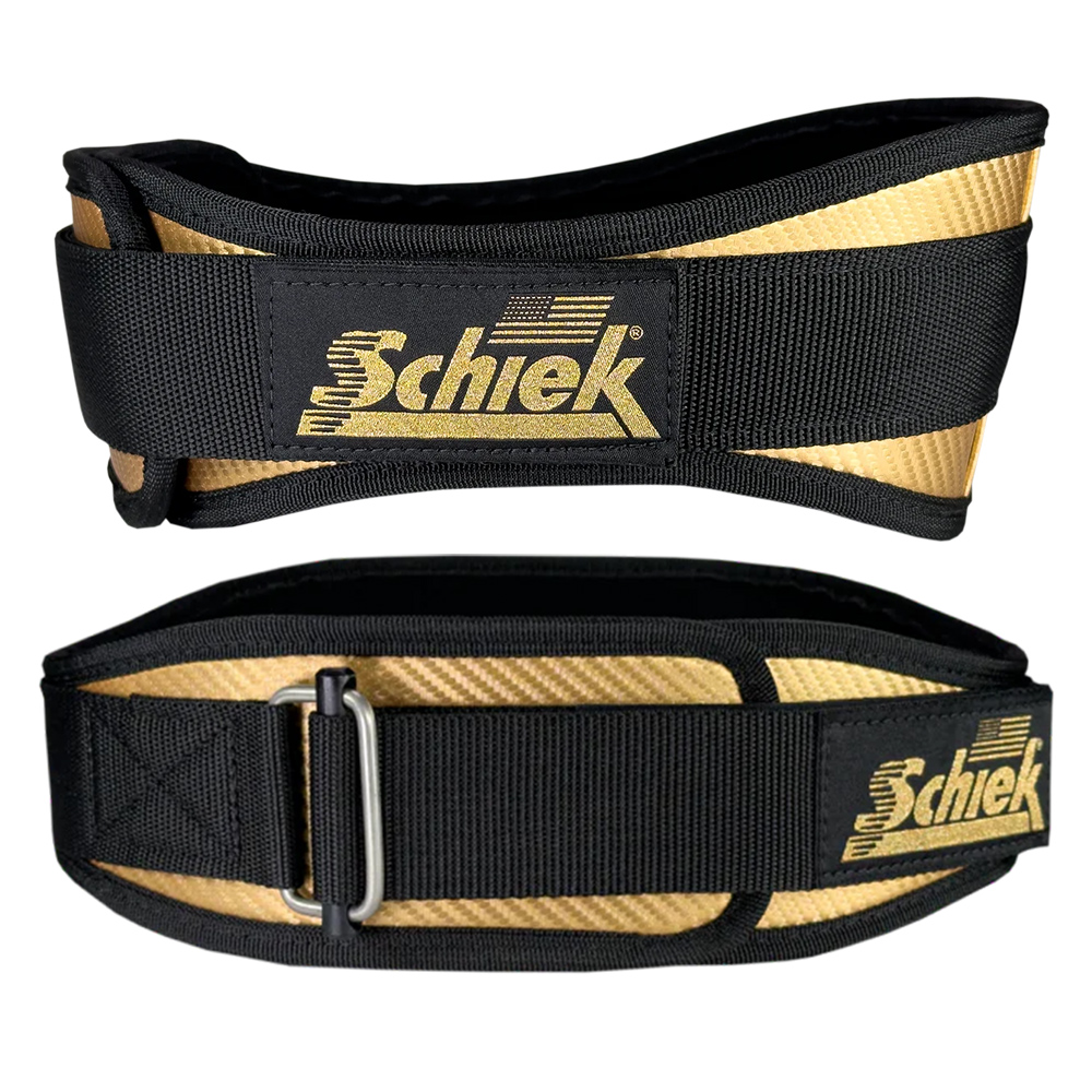 SCHIEK CF3004 카본 피버 리프팅 벨트 GOLD/BLACK
